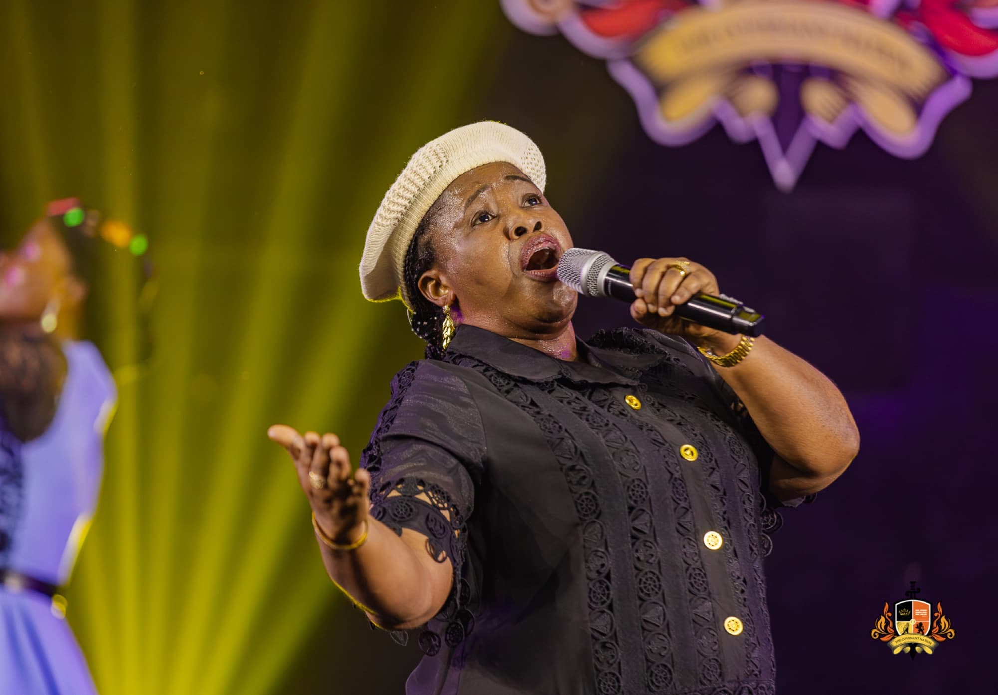 Minister Lilian Nneji leading worship